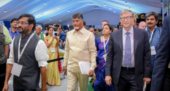 Chandrababu Naidu asks Bill Gates to support agriculture sector